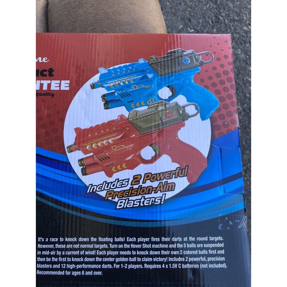 Electronic Arcade Hover Shot Complete Game 2 Shooters A Lil Damaged Box